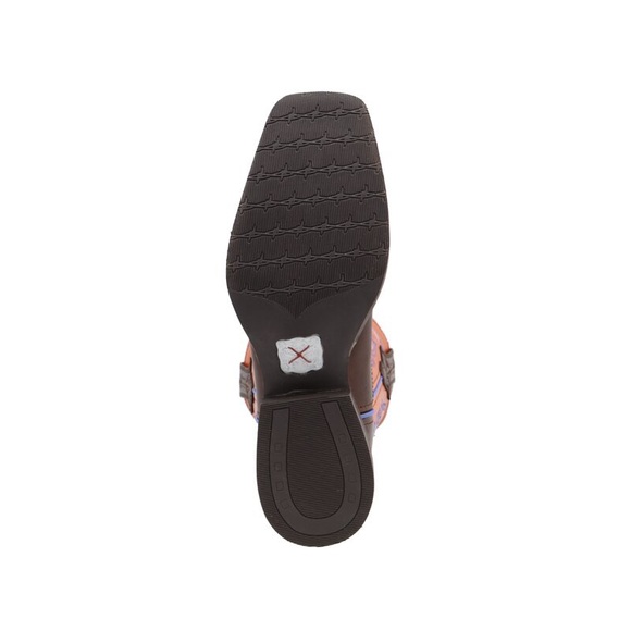 Twisted X Women’s Boot Orange Ruff Stock Size 8 Brand New - Picture 12 of 15